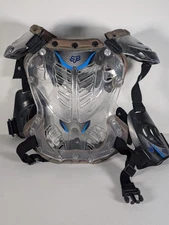 FOX Racing Youth Chest Protector - Size Large - Blue / Chrome 