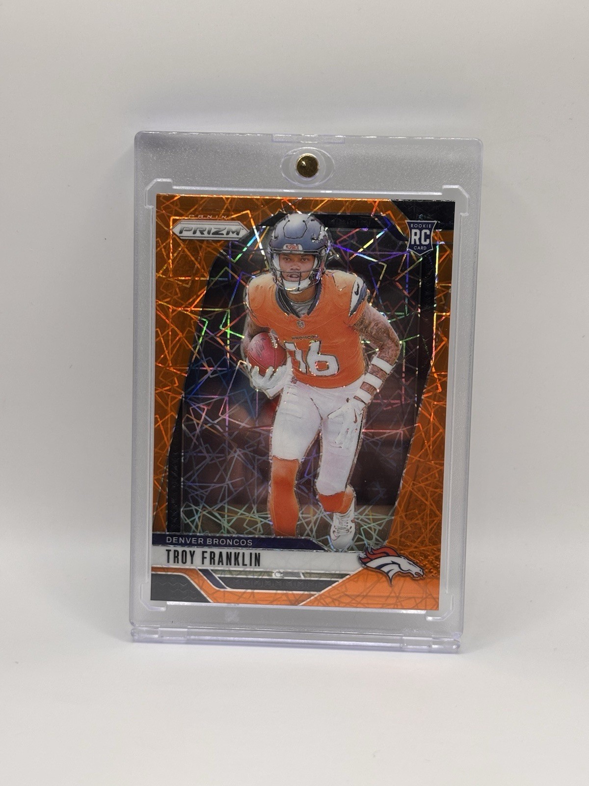 2024 Panini Prizm - Rookies Troy Franklin #393 Lazer Prizm (RC)