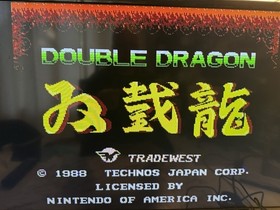 Double Dragon Nintendo NES Video Game Cartridge Tested Working