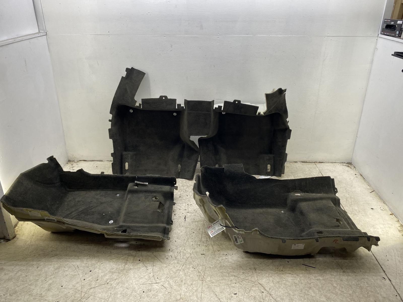 2014-2018 BENTLEY FLYING SPUR OEM FRONT & REAR FLOOR CARPET SET X 3 BLACK