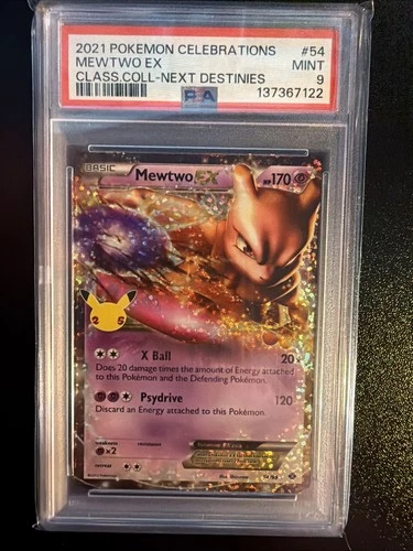 Mewtwo EX 54/99 Celebrations: Classic Collection Holo PSA 9 English Pokemon