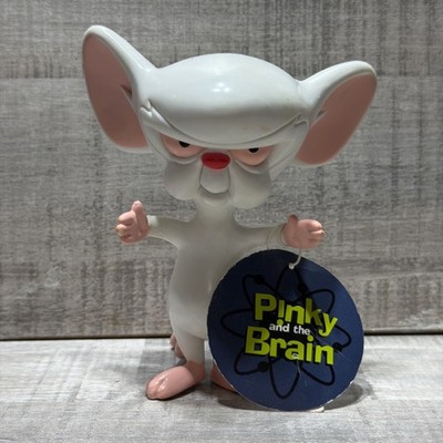 RARE Vintage PINKY & THE BRAIN Bendable Figure Brain Only 1997 Warner Bros Store