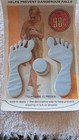 Vintage Safety Shapes No Slip Grip Bathtub Stickers Bare  Foot Shape Blue — photo 2