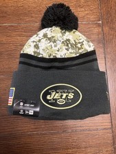 New York Jets Men  s 2016 NFL Salute to Service Cuffed Knit Hat Beanie NWT