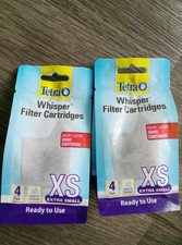 2 Packs Tetra Whisper Filter Cartridges XS Extra Small (4 per Pack) NEW & SEALED