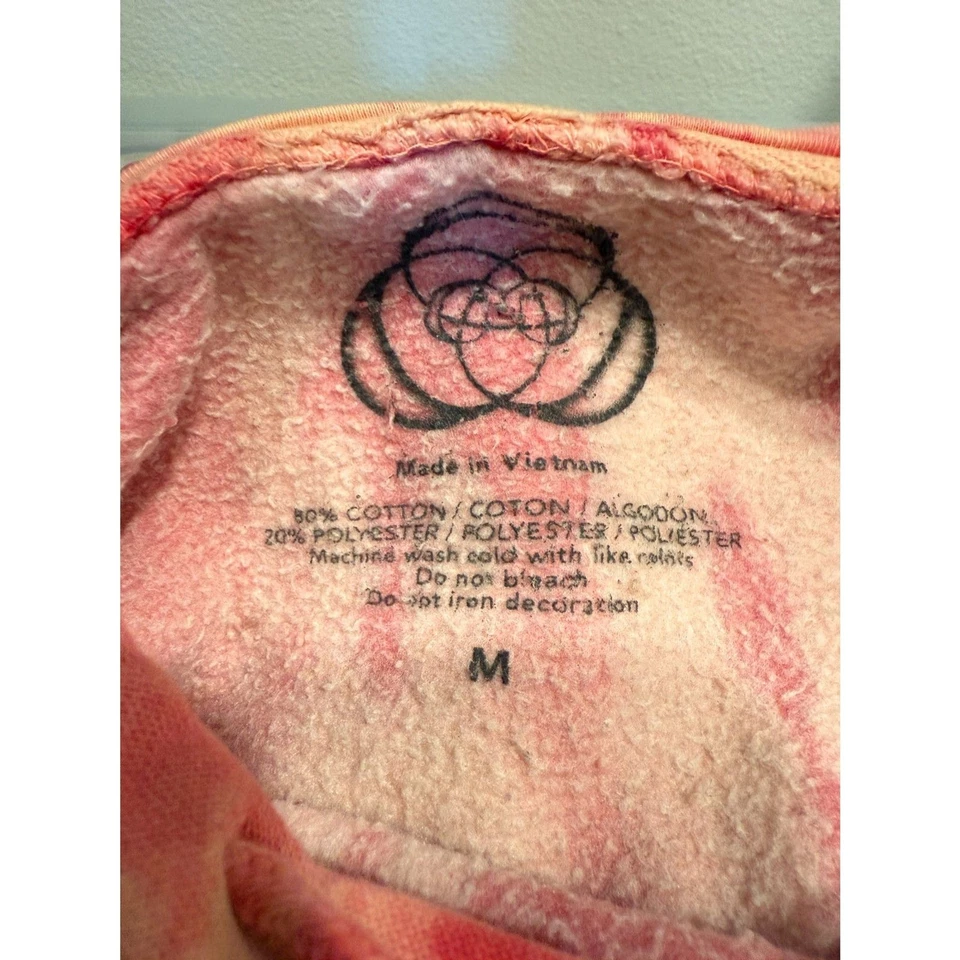 Sudadera con Capucha Willow Smith M Rosa Tie Dye Gráfico Pullover Álbum Gira Banda Mercancía Sudadera con Capucha Foto 3 de 4