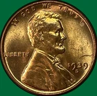 1939-D Lincoln Wheat Cent Brilliant Uncirculated BU Coin #39475
