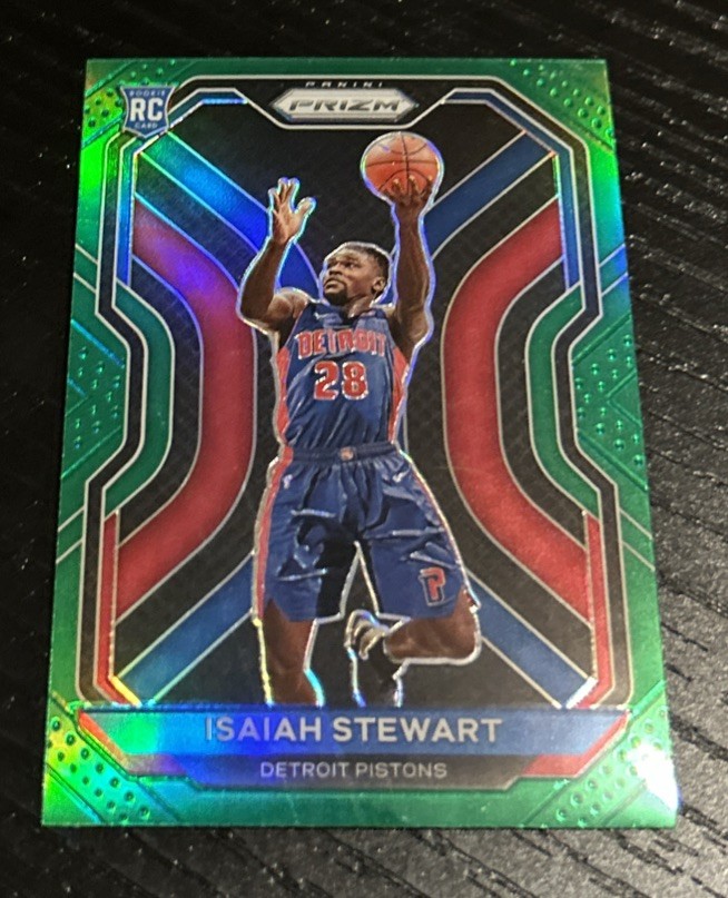2020-21 Panini Prizm Isaiah Stewart Rookie Green Prizm