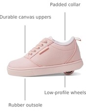 NWT Heelys Original Wheeled Shoe Pro 20 Skate Light Pink Laceup Youth 13 C