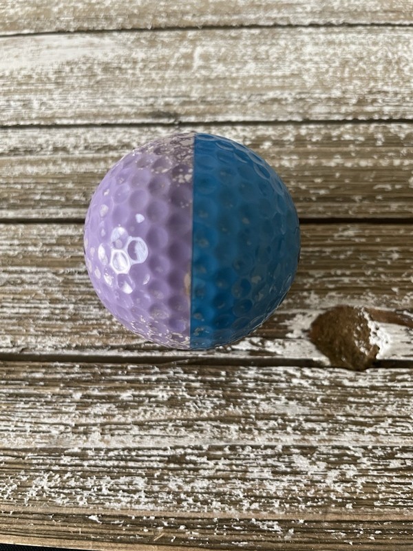 Medium Blue And Lavender Two Tone Ping Eye 2 Golf Ball Rare