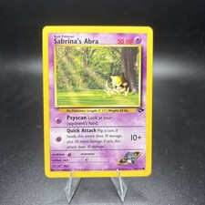 sabrina's abra pokemon card value 2000 First Edition PSA 9  Thompsons Coins Gym Heroes Unlimited Type Sabrina's Abra #91 Prices |