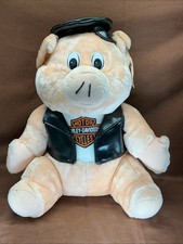 Harley Davidson Vintage Biker HOG Pig 14" Plush Motorcycle Figure