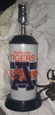 NCAA Auburn Tigers Table Desk Lamp Vintage 12.5 in