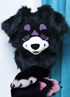 Fursuit Long Fur Husky Fox Mascot Head Party Halloween Fur Cosplay-Promotion