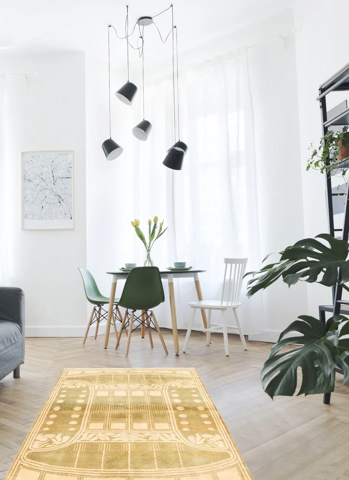 4'0" x 6'0" Hand Knotted Oriental Carpet Traditional Wool Area Rug - Image 2 of 4