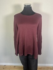 Hannes Roether Feinstrick Pullover/Weinrot/Gr.S/Leger/Zeitlos/Komfort/Stilvoll