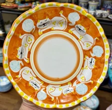 Vietri Pottery- Campagna Style Pattern 8 Inch Plate Made/Painted by hand-Italy