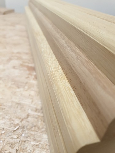 Garden bench slats, single seat , 55mm Slats, 560mm Long Iroko Lot 55A - Picture 3 of 3