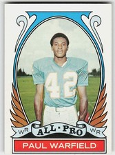 1972 Topps #271 Paul Warfield FOOTBALL Miami Dolphins