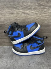 Air Jordan 1 Royal Blue Sneakers Kids Size 6c Toddler Black DQ8425-042