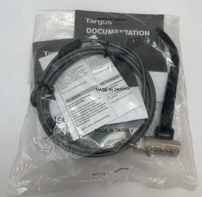 Targus Notebook Security Defcon SCL Serialized Combo Cable Lock - PA410S