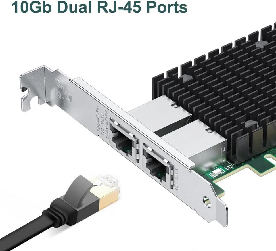 Intel X540 10Gbe Dual Rj45 Network Adapter Pcie Low Profile High Performance - Image 4 of 4