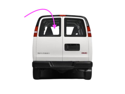 Fits 1996-2025 GMC Savana Van Driver Left Rear Back Glass Window