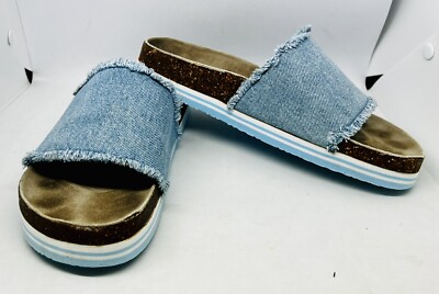 Womens HUMAN Denim Style Slides Sandal US SIZE Style BO  Australia