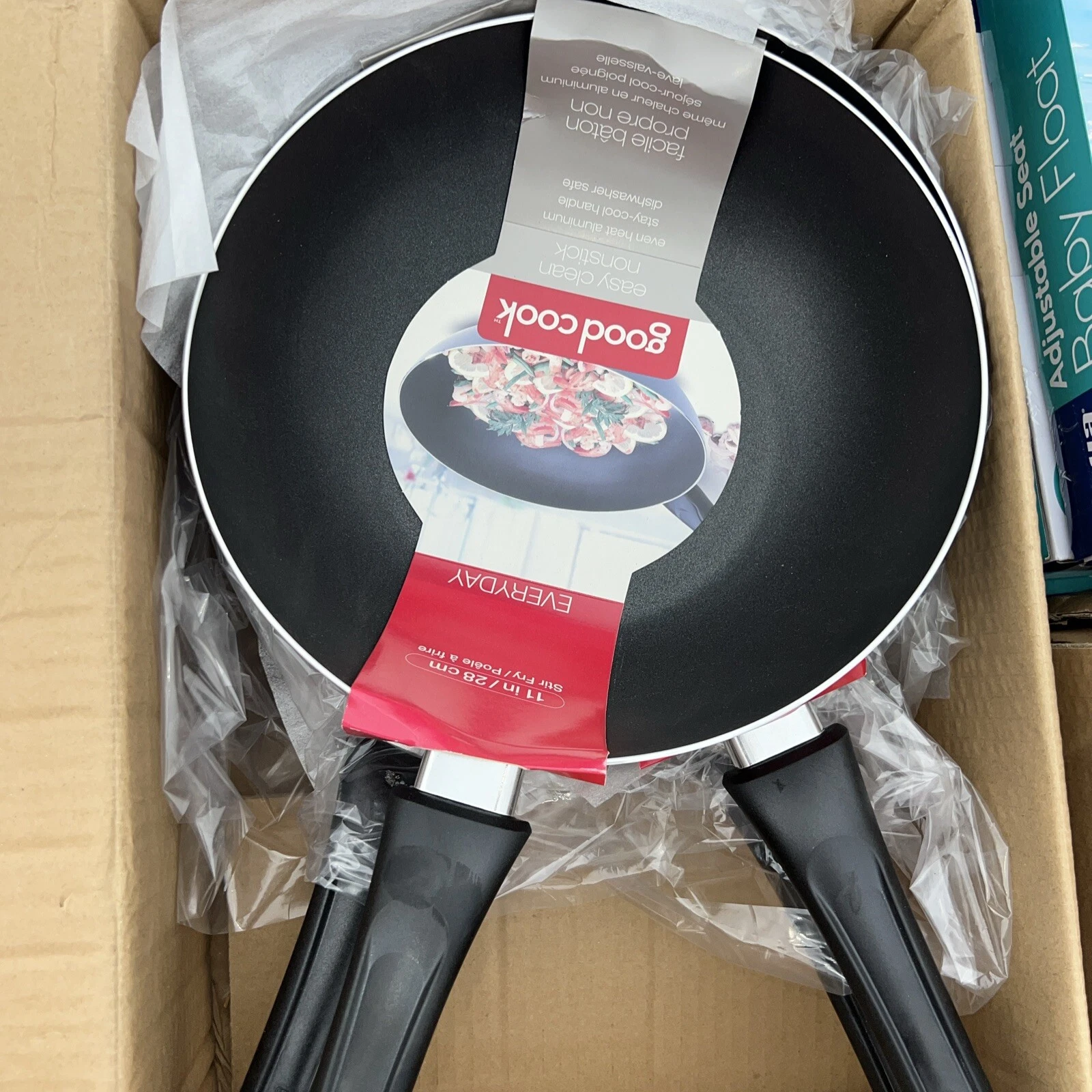NEW GoodCook Stir Fry Wok Classic Non-Stick 11 inch Pan FREE S/H
