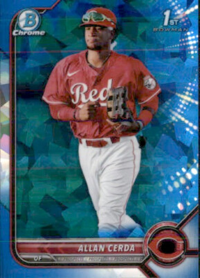 2022 BOWMAN CHROME PROSPECTS SAPPHIRE 1ST CINCINNATI REDS - ALLAN CERDA #BCP-142