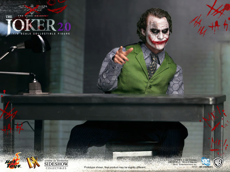 HOT TOYS DX11 JOKER 2.0 HEATH LEDGER THE DARK KNIGHT 1/6 SCALE