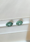 GIA CERTIFIED, Colombian, Trapiche Emerald well matched cabochon pair-very rare. — photo 3