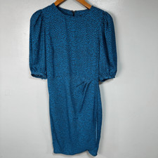 Banana Republic Women’s Faux Wrap Dress sz 6 Polka Dot # D977