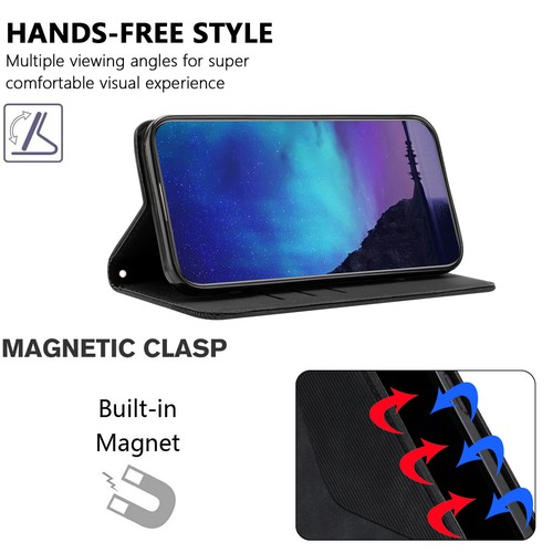 Leather Wallet Card Case for Samsung S24 Ultra S23 S22 S21 S20FE S10 Flip Cover - Picture 10 of 48