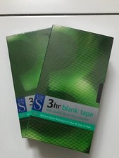 2 x Brand New & Sealed Blank 3 hour (180 minutes) VHS Tapes from WH Smith