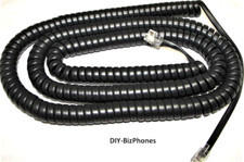 5-Pack Lot Dark Gray Black 25Ft Nortel Phone Long Handset Cord Norstar T7316e