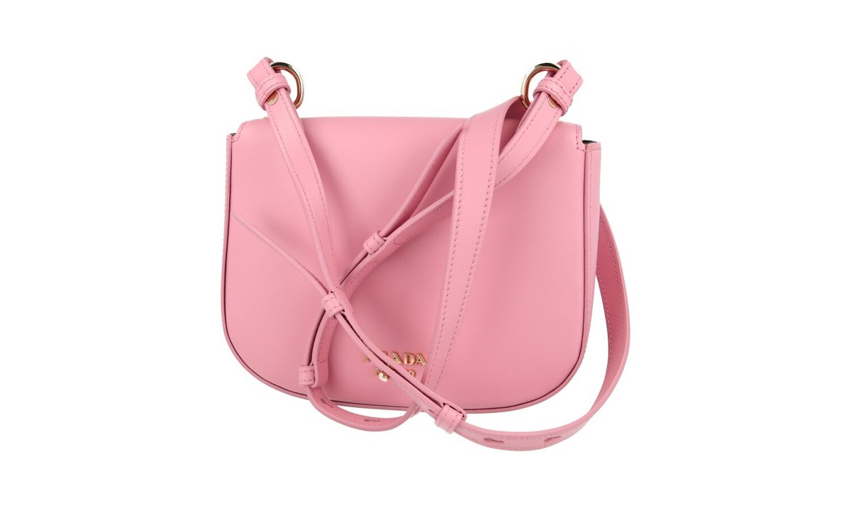 LUXURY PRADA SADDLE BAG HANDBAG 1BD239 PETALO LEATHER NEW | eBay