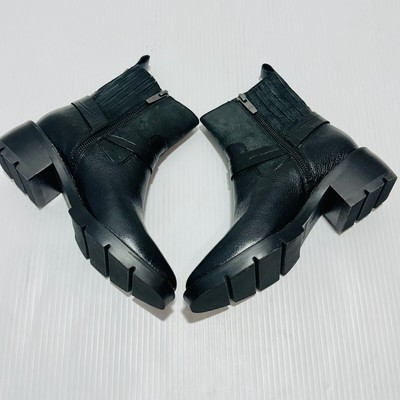 Donald Pliner Mai Harness 6.5 M Bootie Black Leather Ankle  display picture 1