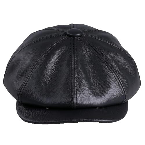 Lack Of Color Biker Cap Hat Size Small Leather Black | eBay