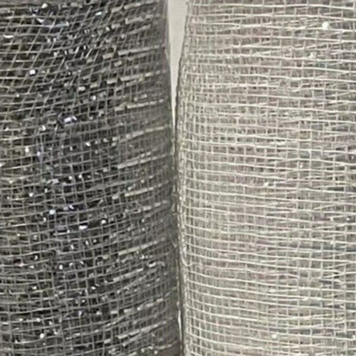 Celebrate It Mesh 12 in x 35 ft - 2 Pack Silver White Wedding Art - Picture 6 of 6