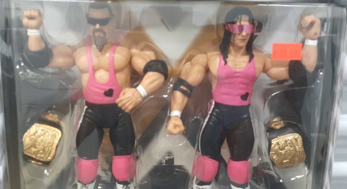 WWE Jakks Classic Series 1 Hart Foundation Bret Hart & Jim WWE Jakks Classic Series 1 Hart Foundation Bret Hart & Jim