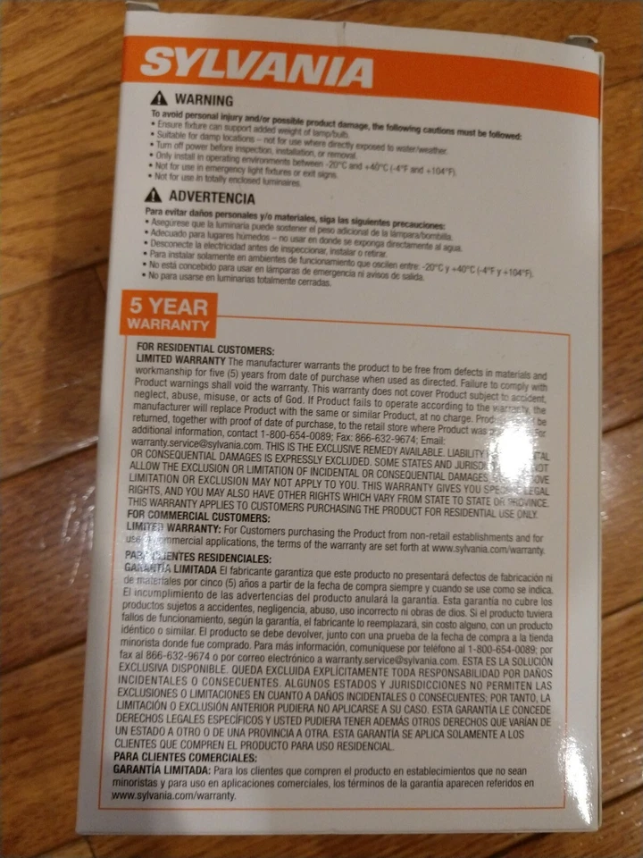 4-pack - Sylvania LED 7W Dimmable Flood R20 Light Bulb Energystar  - Image 3 of 4