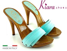 Zoccoli SMERALDO KIARA SHOES - tacco 12 cm - Made in Italy 35 al 42-KM7101