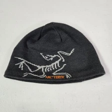 Arcteryx Unisex Beanie One Size Fits All Gray Graphic Outdoor Arcteryx Logo