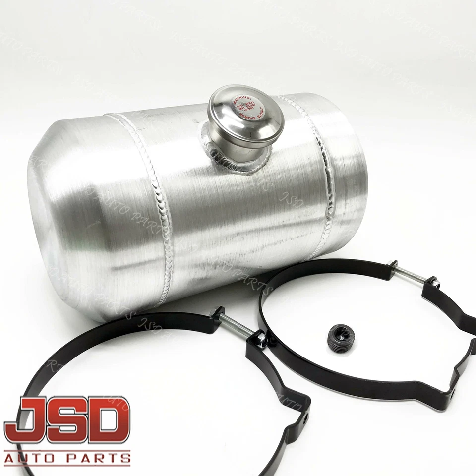 NOVO 2,9 galões 8x14 fiado alumínio tanque de combustível/gás enchimento central garantia 1/4"-18NPT - Imagem 2 de 4