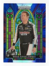  2020 Panini Prizm Prizms Red and Blue Hyper Stained Glass #64 Brad Keselowski 