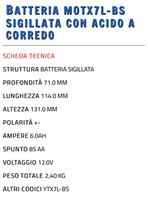 BATTERIA Magneti Marelli YB12AL-A /A2 12V 12AH SPUNTO 160A MOTO - Foto 9