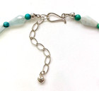 HSN Jay King Sterling Silver Turquoise & Aquamarine Pendant 18" Bead Necklace — photo 4