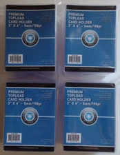 (40) CSP 5.0 mm Rigid Standard Top Load Protectors (4 Pkgs of 10) New 3x4 198Pt