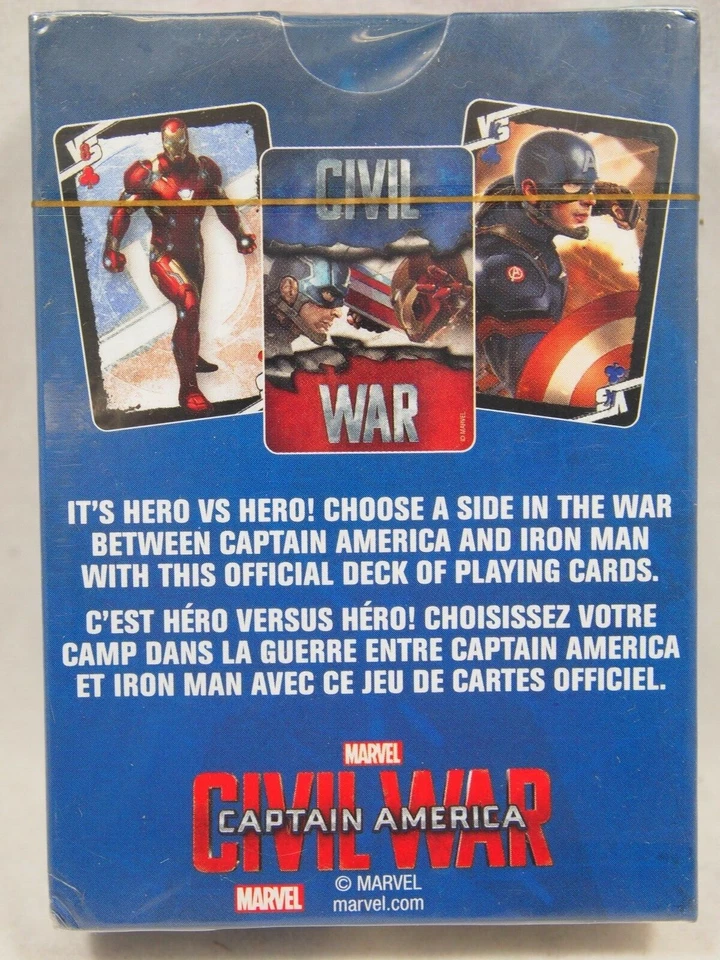 Cartas de juego Marvel Avengers Capitán América Guerra Civil nuevas Foto 2 de 2